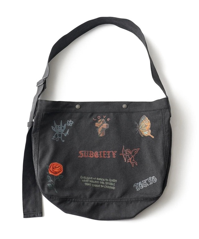Subciety / Newspaper bag / ニュースペーパーバッグ / 152-88172 / BLACK