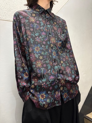 90's guess 総柄レーヨンシャツ