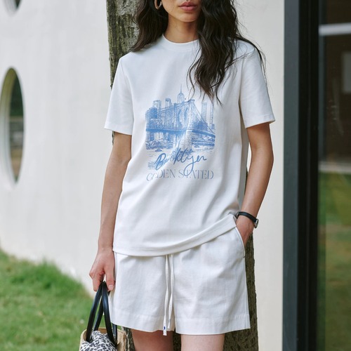 2色／グラフィックTシャツ ・22233