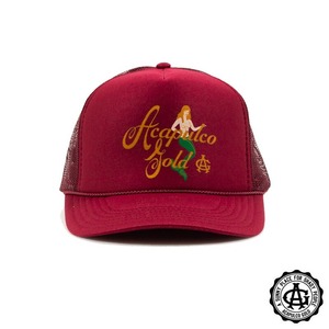 【ACAPULCO GOLD/アカプルコ ゴールド】MERMAID TRUCKER CAP / BURGUNDY