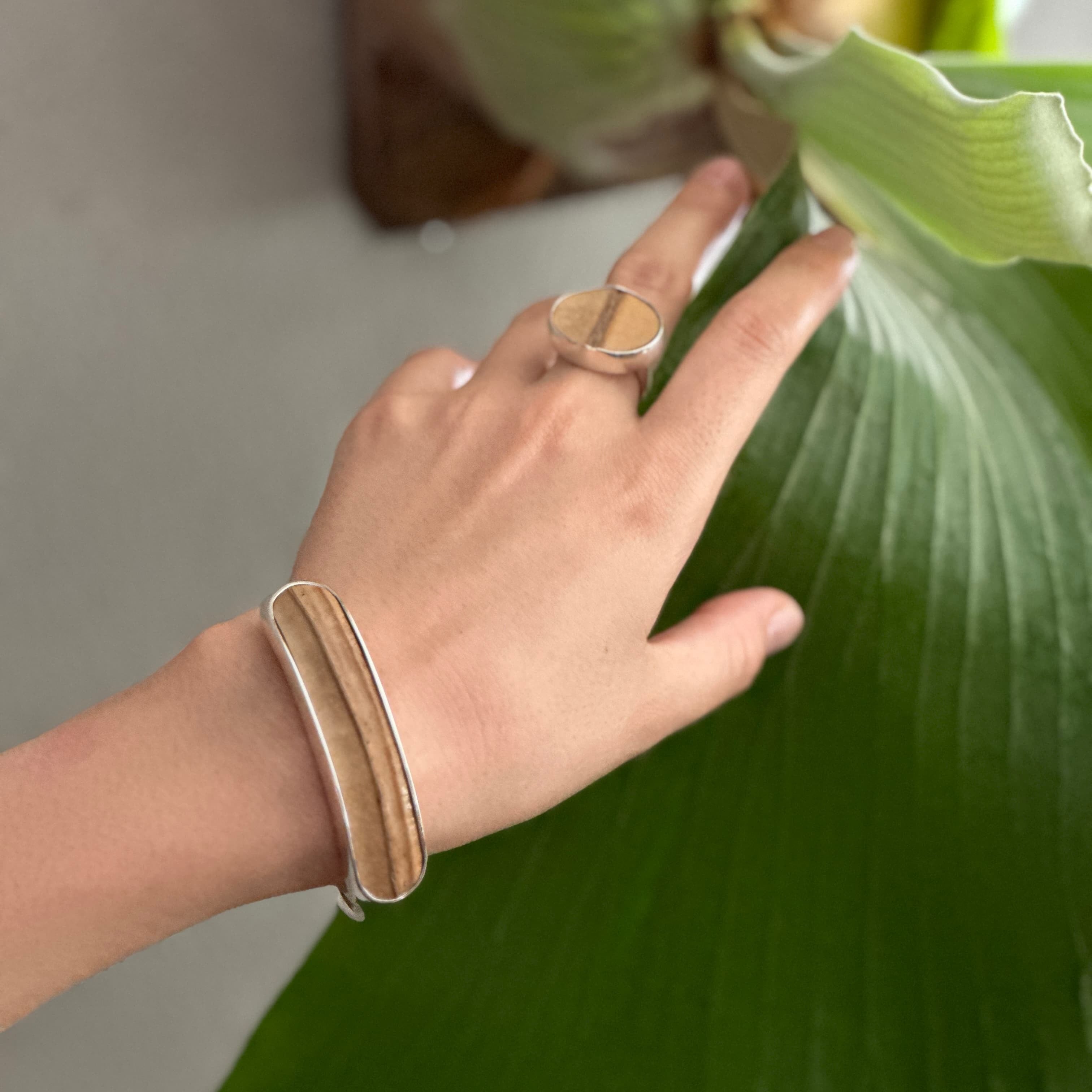 Ba38 竹/silver バングル | Bijoux Kei