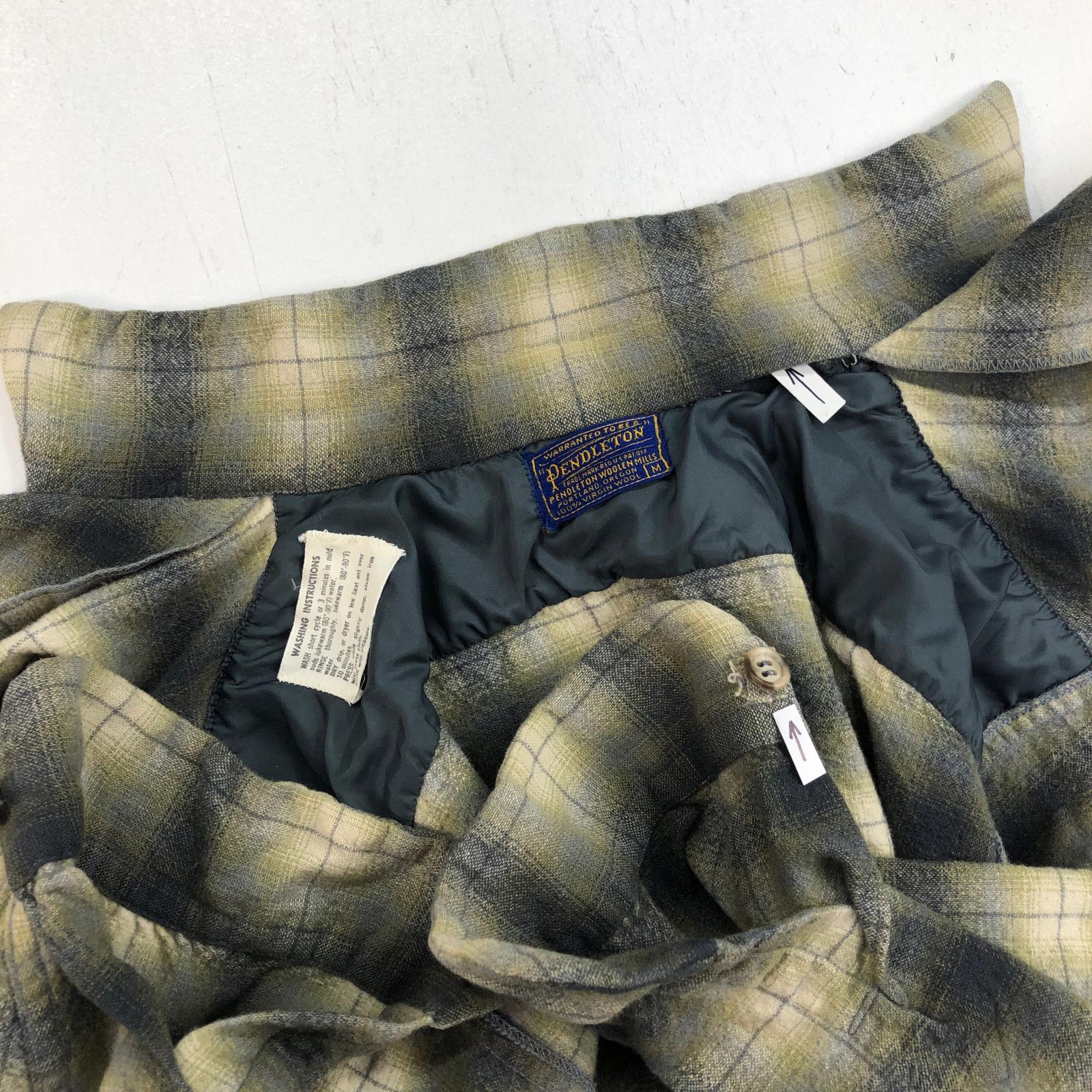 PENDLETON ペンドルトン 50年代 USA製 オープンカラー オンブレ