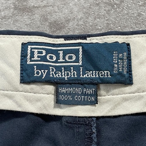 90-00s Polo by Ralph Lauren 40/30 ネイビーチノ 詳細写真2