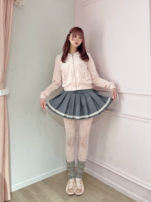 【Renonqle】ribbon pleats skirt pants