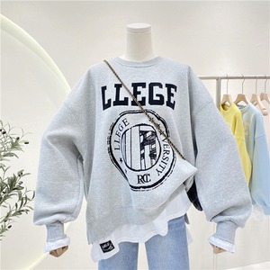 トップス デート カットソー トレーナー 袖あり 長袖 かわいい 大人可愛い きれいめ シンプル カジュアル 大人 上品 おしゃれ お洒落 主役級 存在感 春 秋 オールシーズン 10代 20代 30代 レディース 女性用 OL 学生 デート お出かけ 公園デビュー 女子会 休日 イベント 旅行 着回し 普段使い ファッション コーデ 楽ちん モテ トレンド 流行 インスタ映え フリーサイズ ゆったり ゆる 灰色 グレー