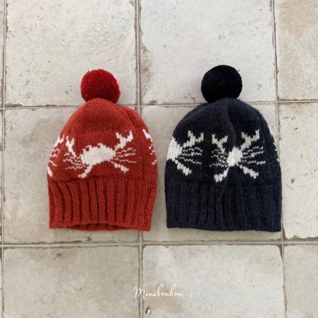 【即納】mini bonbon crab beanie #16753