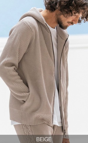 CALL&RESPONSE(コールアンドレスポンス) / モールニットジップパーカー(212-1443-04)