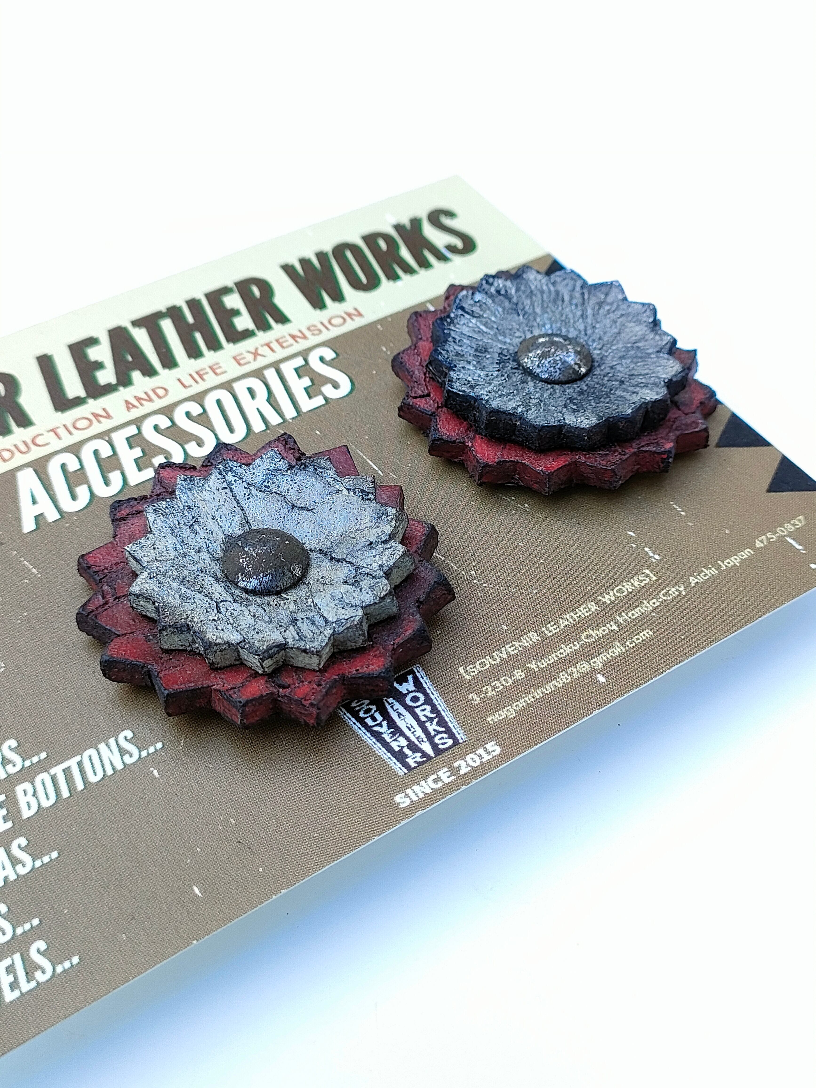 ROSETTES】2重ロゼット/2ペア［B］ | SOUVENIR LEATHER WORKS