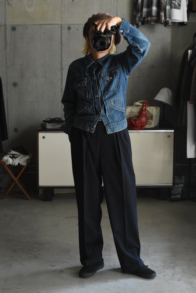 OK/70's "TOWN CRAFT" light ounce denim tracker jacket