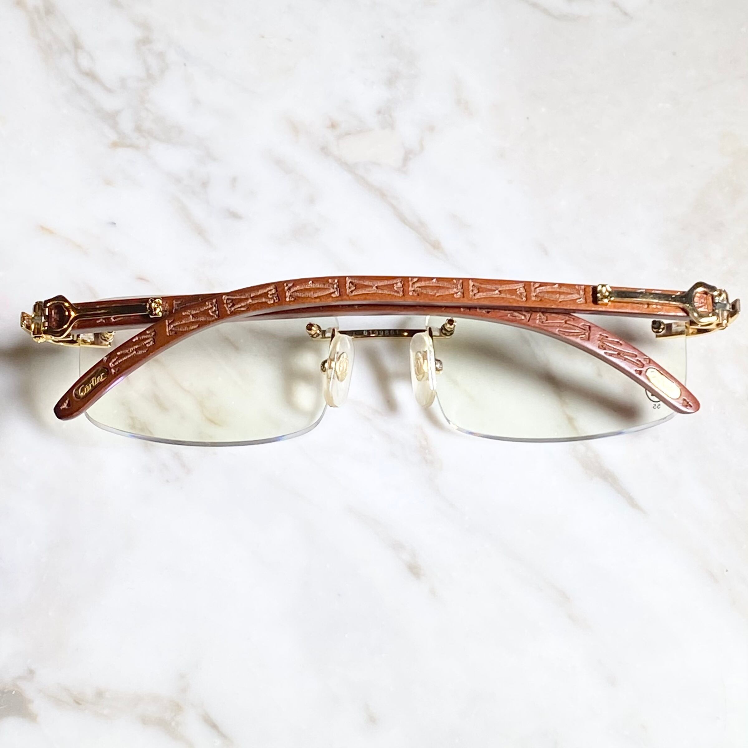 vintage CARTIER rimless-type glasses 