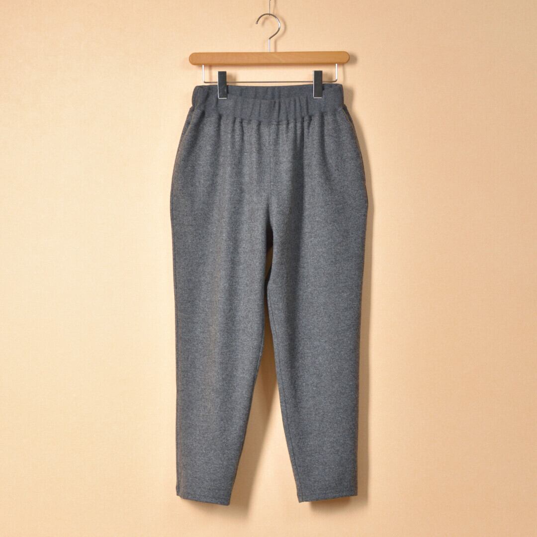 Fabrique en planete terre ファブリケアンプラネテール ウールメルトンテーパードパンツ オリジナルのメルトンニット生地を使った暖かく柔らかい履き心地【送料無料】