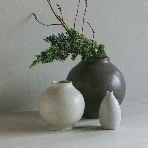 HIJICA TONE VASE(L) 信楽焼 日本製 花瓶