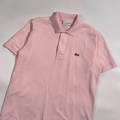 LACOSTE ラコステ CLASSIC FIT 鹿の子 半袖 ポロシャツ サイズ FR 3/ピンク系 メンズ