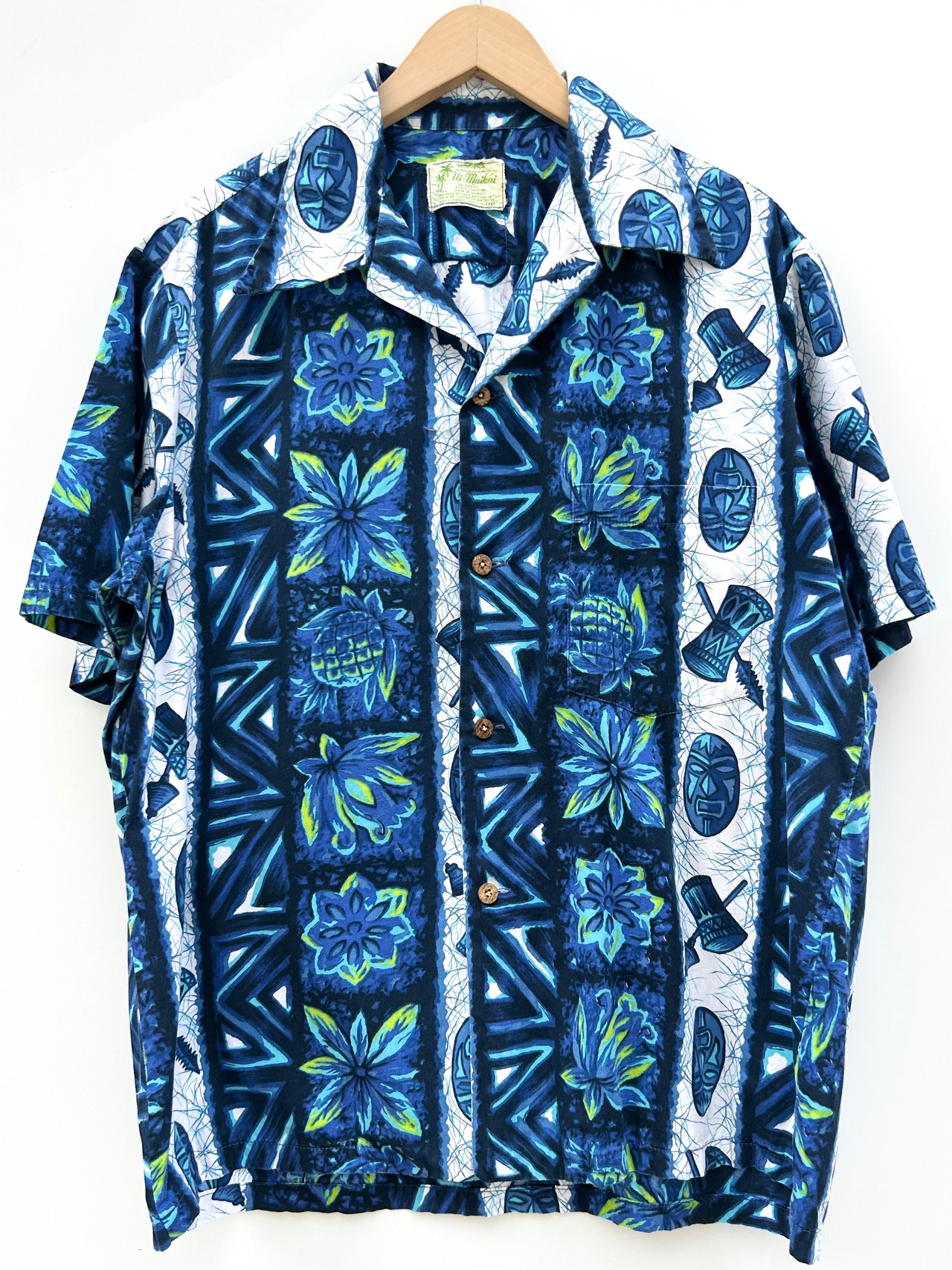 70s UI-MAIK S/S HAWAIIAN SHIRT MADE IN HAWAII Size L程