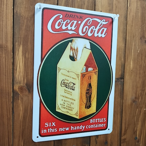 A4サイズ　ブリキ看板◆コカ・コーラ/Coca-Cola　c◆アメリカン　サイン　ロープライス
