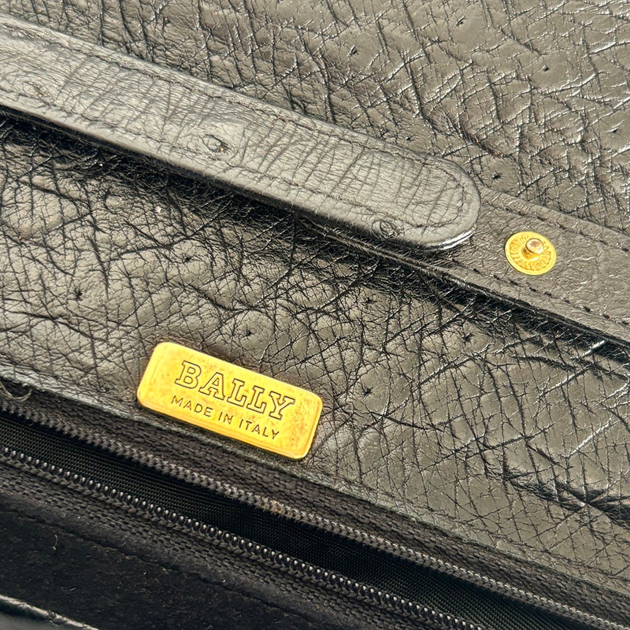 BALLY　ショルダーバッグ　オーストリッチ　ハンドバッグ　ヴィンテージ　17acd25