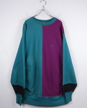 【Caka act2】90’s “Champion” “REVERSE WEAVE” Crazy Pattern Vintage Sweatshirt