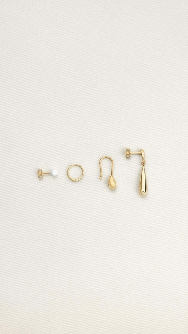 LEMAIRE -PIERCINGS SET- : GOLD PLATED STERING SILVER