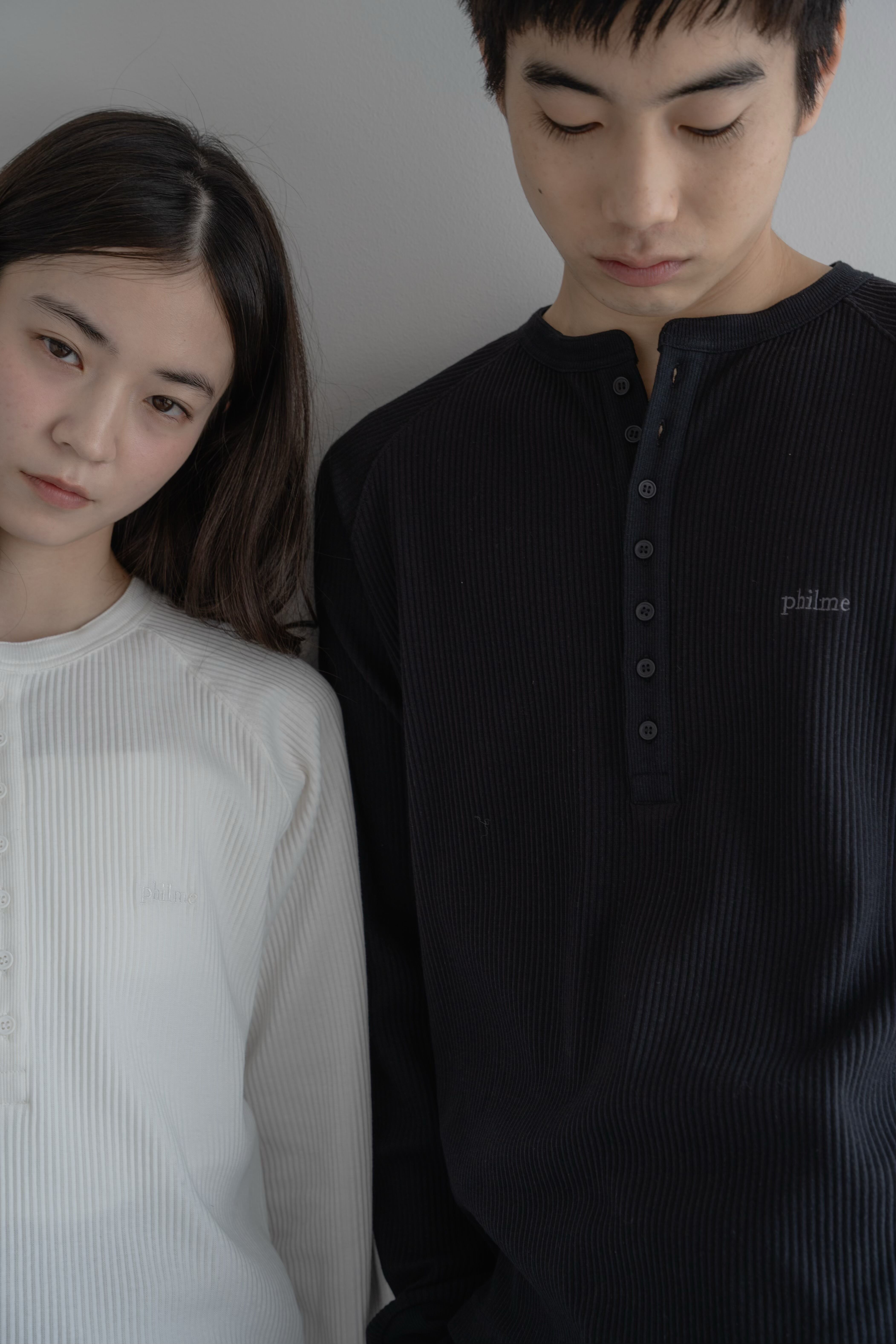raglan henry neck T | philme
