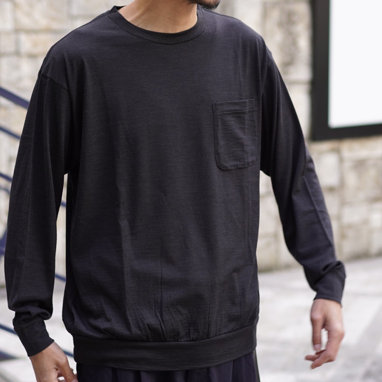 comoli 22ss ウール天竺Tシャツ - トップス