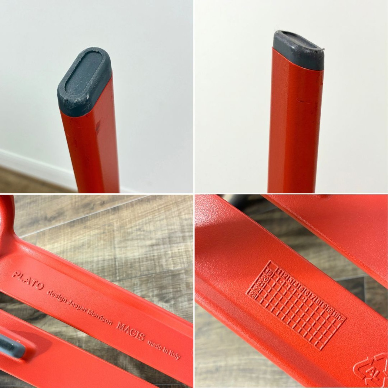 【展示品】MAGIS PLATO CHAIR red マジス プラート チェア レッド スタッキング可能 屋外使用可能 ダイニングチェア ガーデンチェア デザイナーズ家具 レッド系【送料無料】