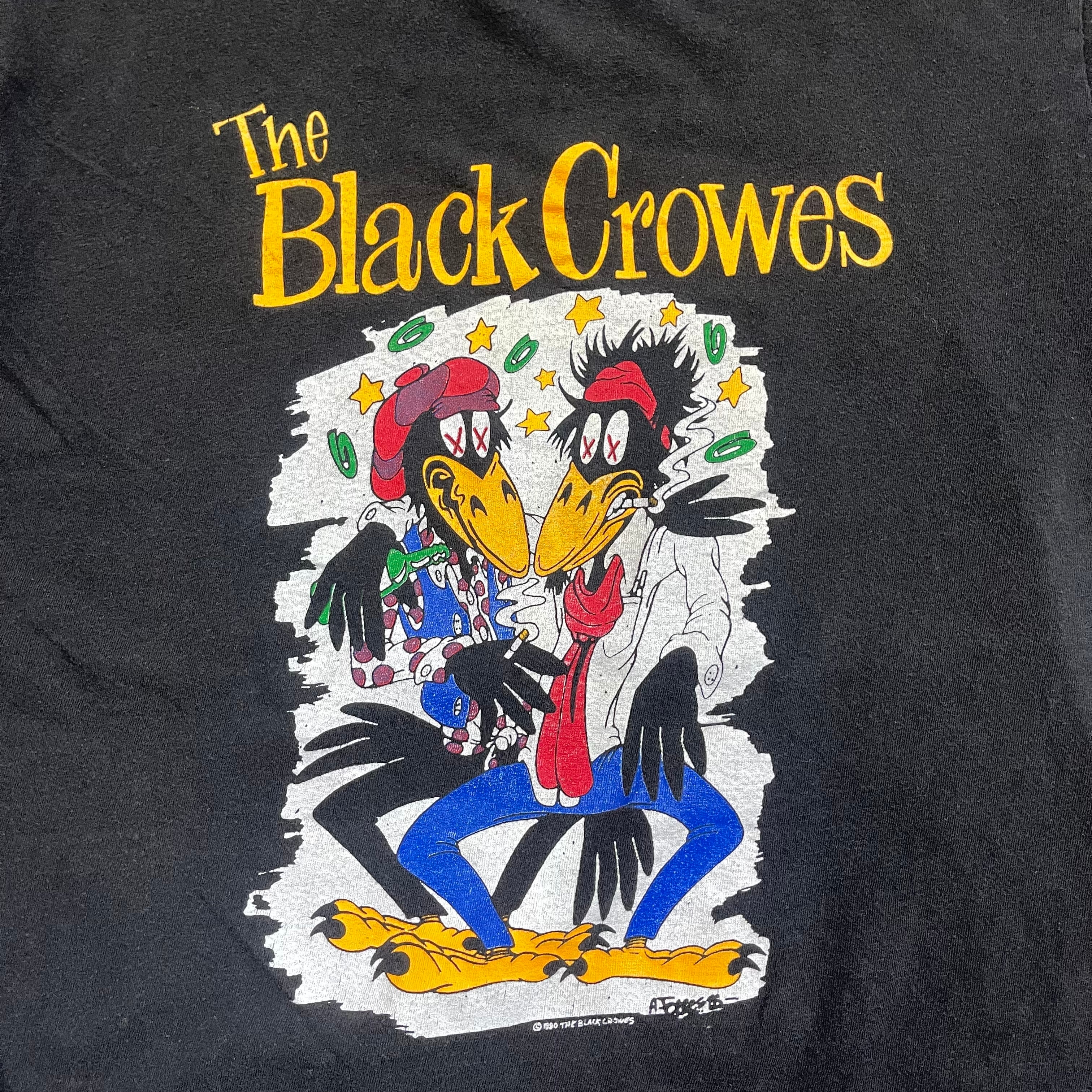 80年代 USA製 size:XL【 The Black Crowes 】ブラック・クロウズ 80年代 USA製 size:XL【 The Black Crowes 】ブラック・クロウズ