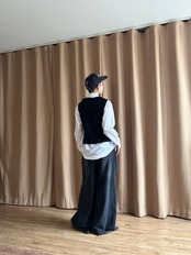 black velour sleeveless tops-5029-10