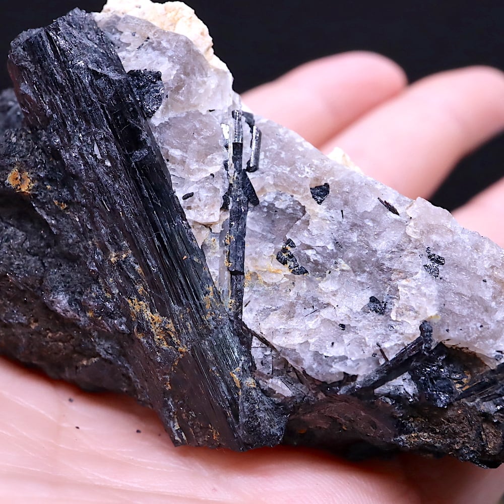 ※SALE※ ブラックトルマリン クォーツ 水晶 電気石 母岩付き 113,8g T433 鉱物　天然石　原石　パワーストーン | 鉱物 天然石  American Minerals + Gemmy You powered by BASE