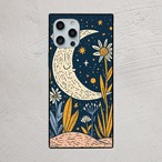 受注生産 iPhoneケース 月と花のヴィンテージ星図｜夜空モチーフ STAR024A
