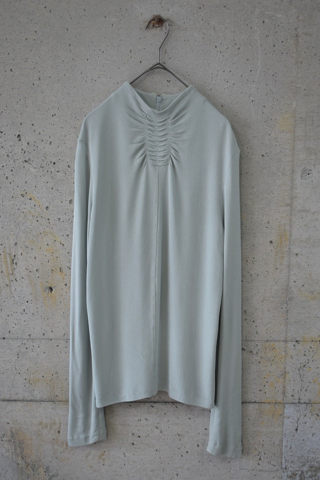 Blue short-sleeve sweatshirt