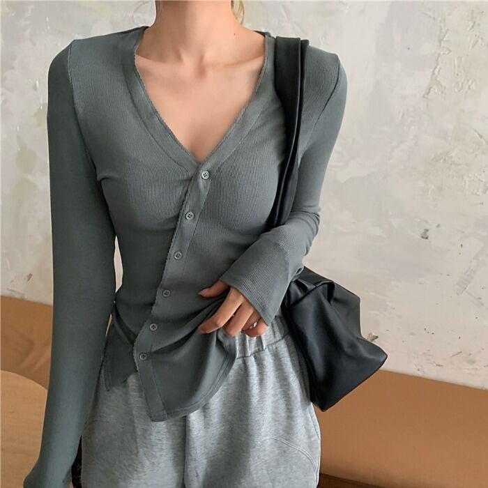 トップス レディースTシャツ カーディガン ロング ガールズファッション35148142272