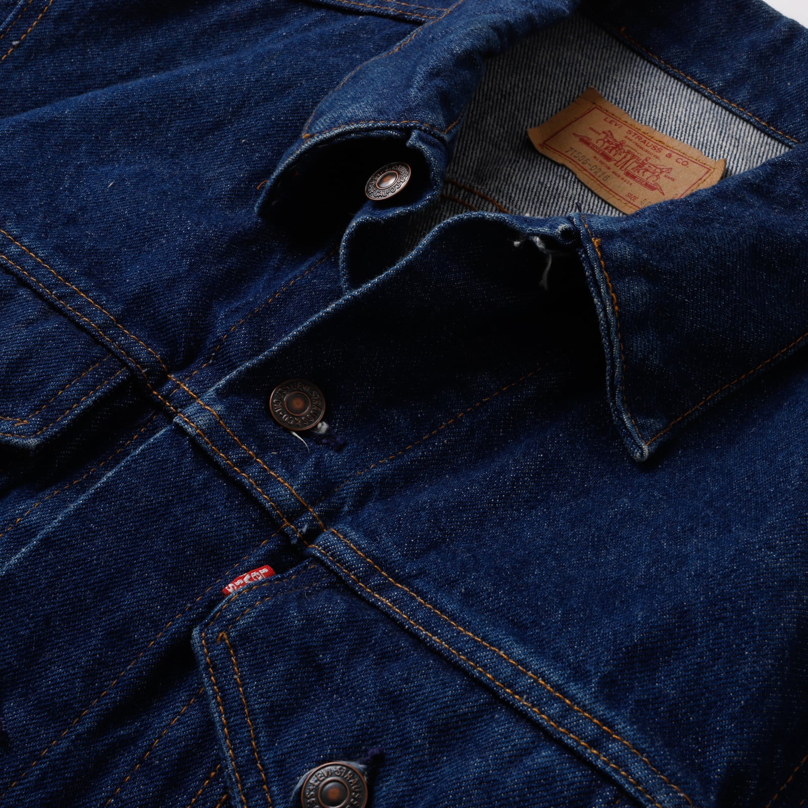 濃紺】80s Levis 71506 0216 Denim jacket size46L about size XL