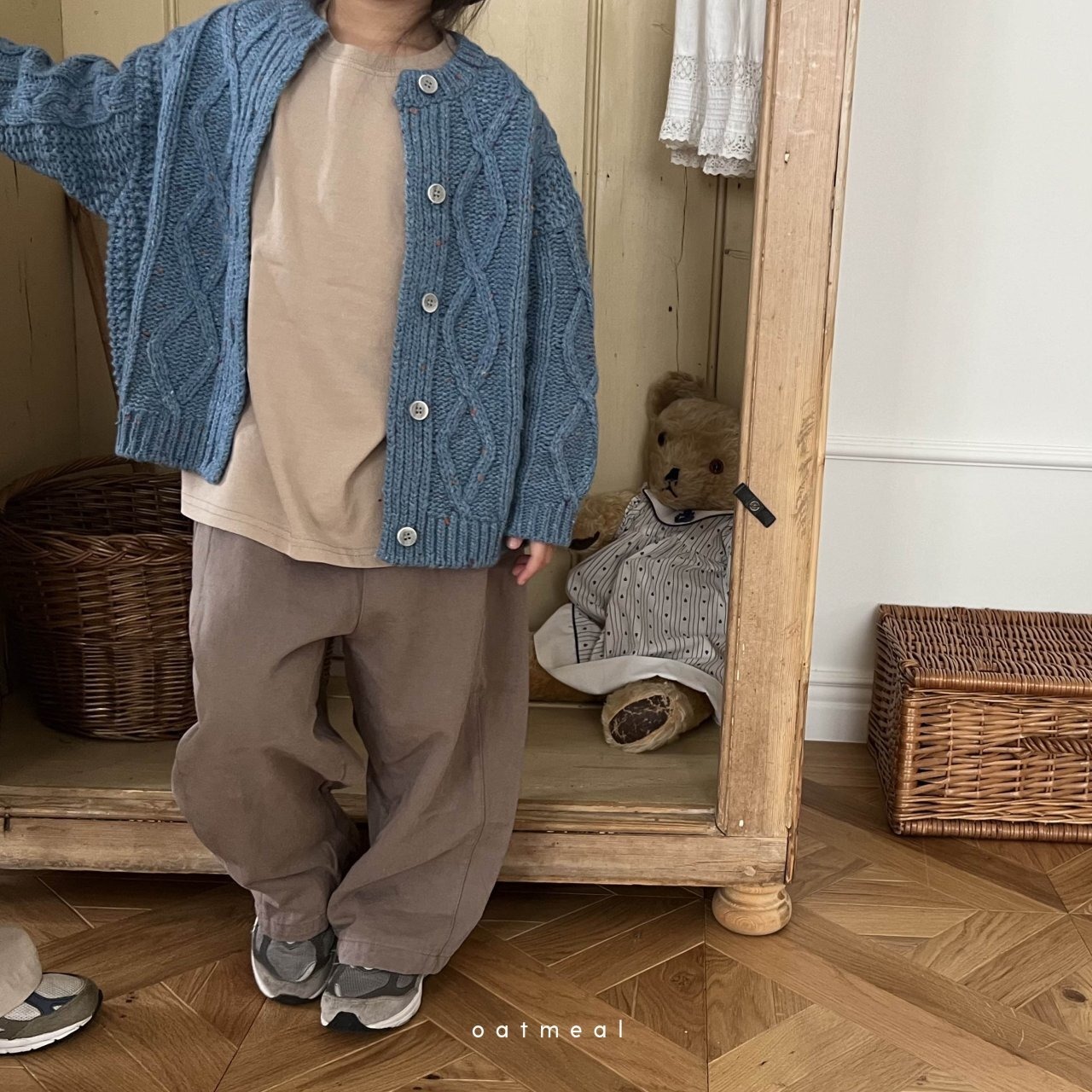 即納) Whale pants 105 | oatmeal - 7