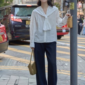 lace design collar shirt J00123