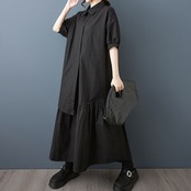 アシンメトリー レイヤード風 ワンピース  30172