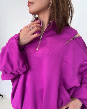 ミカーレミカーレ MICALLEMICALLEZIPデザインプルオーバー