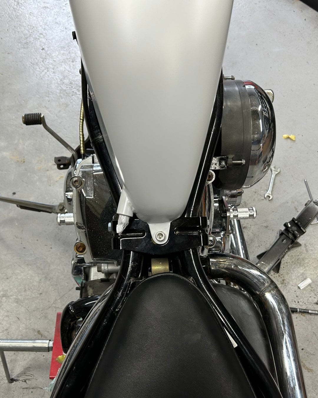受注販売】かんたんアニキステップ - DragStar400用(艶消し 受注販売】かんたんアニキステップ - DragStar400用(艶消し