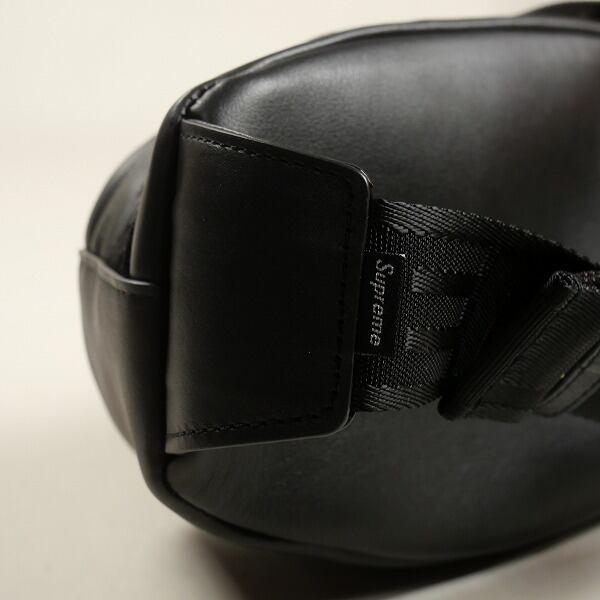 シュプリーム 24AW Leather Waist Bag Black 黒 Supreme（シュプリーム） 24AW Leather Waist Bag レザーウエスト