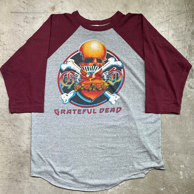 70's GRATEFUL DEAD グレイトフルデッド THE CLOSING OF WINTERLAND ラグランTee ニューイヤーイブコンサート 1978年コピーライト入り スタンリー･マウス エンジ グレー霜降り XLサイズ コレクターズ 希少 ヴィンテージ BA-2250 RM2669H