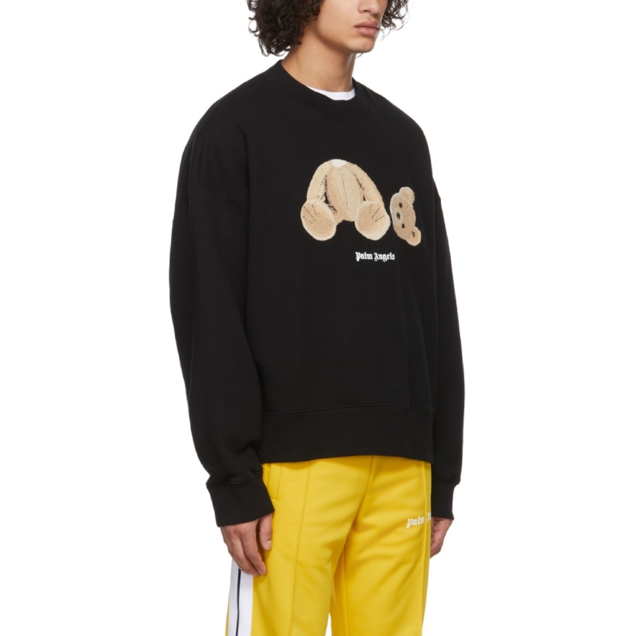 Palm Angels  PA BEAR CREW  BLACK BROWN - 2