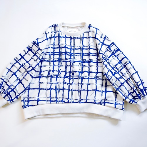 《michirico 2023AW》Chocolate check pullover / ミルク / L・XL・XXL