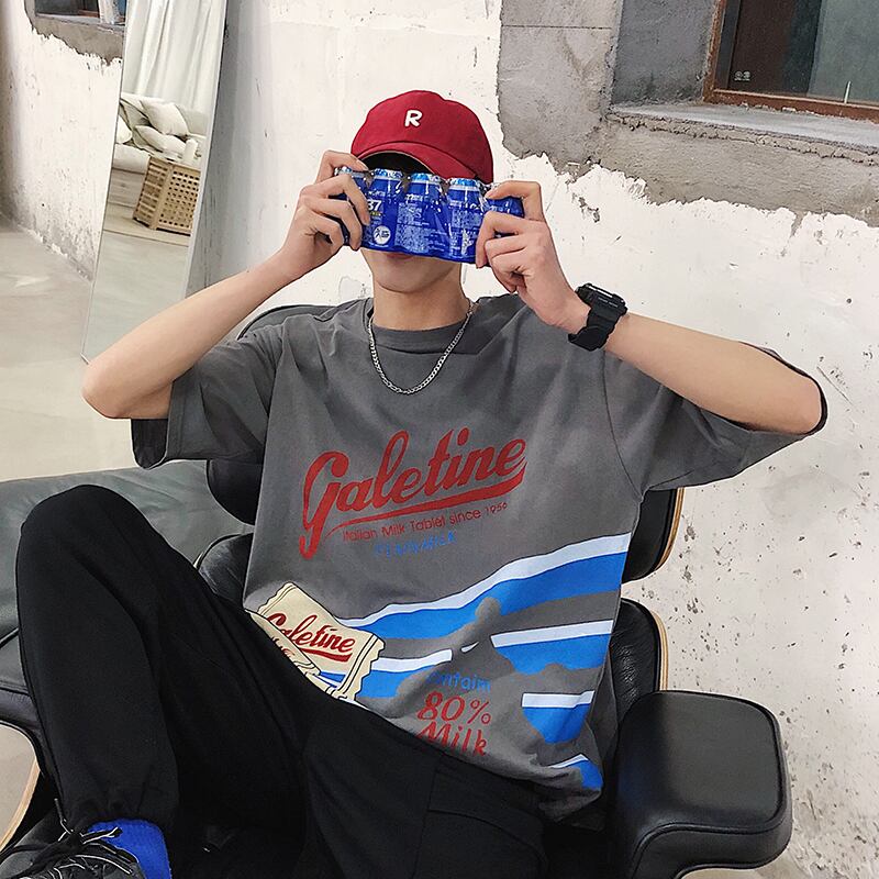 全2色 Tシャツ カットソー プリント カジュアル おしゃれ