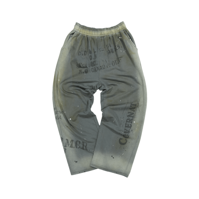 [UNDERMYCAR] Covernat X Undermycar Destroyed Letter Graphic Sweat Pants 正規品 韓国ブランド 韓国通販 韓国代行 韓国ファッション アンダーマイカー 日本 店舗