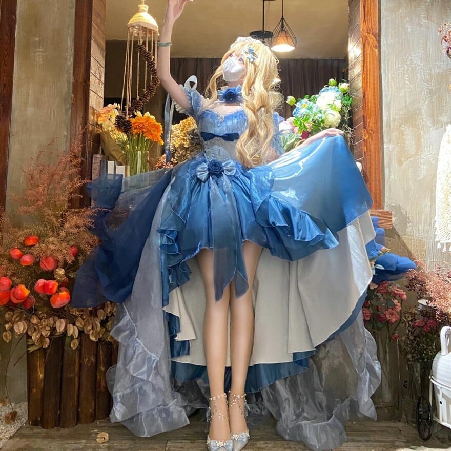 甘ロリ プリンセスドレス トレーン付き 撮影会向け｜WithU | ゴスロリ