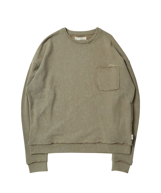 【#Re:room】VINTAGE WASHED PIGMENT BIG TRAINER [REC732］