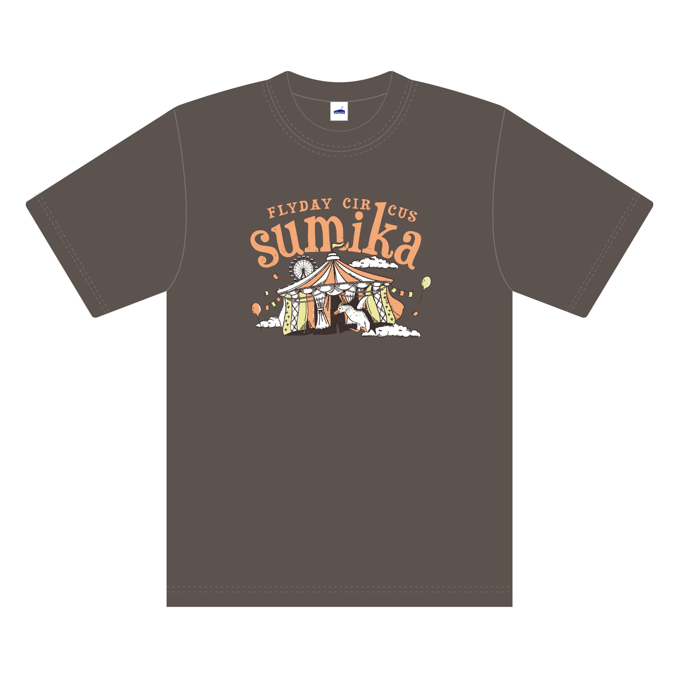 sumika / FLYDAY CIRCUS Tシャツ（チャコール）