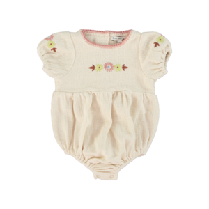 Bebe Organic / Rosel Romper - Needlepoint