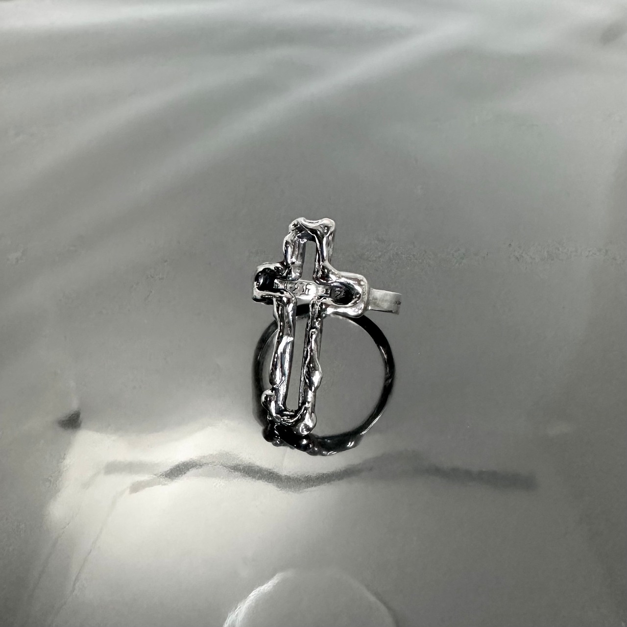 OPEN CROSS RING / オープンクロスリング
