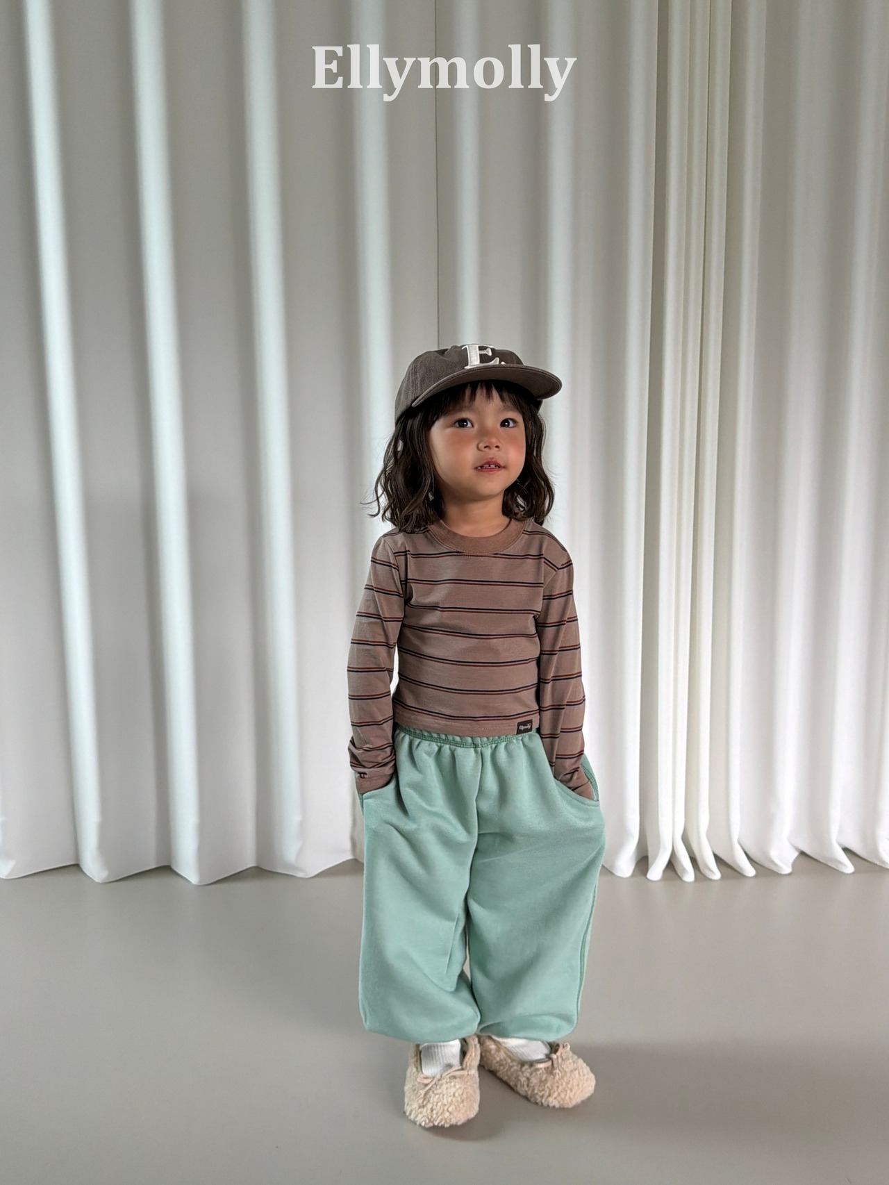 韓国子供服 / 26Autumn / ELLY MOLLY / ディバピグクロップTシャツ / 秋服 *5~15*