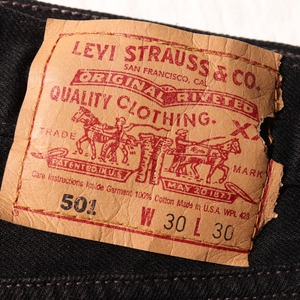 Mint 30×30 Levi’s 501 USA 96年 サルファーブラック　デニムパンツ